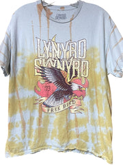 Load image into Gallery viewer, Lynyrd Skynyrd Free Bird Graphic Band Tee Size S/M Tie Dye Wash Rock T-Shirt - Lisa Lassi