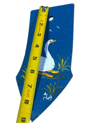 Load image into Gallery viewer, Hand Painted Cultivator Plow Point Goose Folk Art Wall Hanging Farm Decor