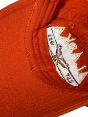 Load image into Gallery viewer, Royal Resortwear Alaska The Last Frontier Orange Dad Hat Adjustable Velcro