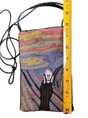 Load image into Gallery viewer, Vintage Beaded Edvard Munch The Scream Art Purse Bamboo Trading Co Bag