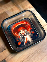 Load image into Gallery viewer, Mushroom Babe (red & black) Mini Catch-All Tray