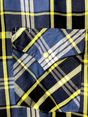 Load image into Gallery viewer, SOLD - Ely Cattleman Vintage Western Snap Shirt – Blue Plaid – Short Sleeve - Lisa Lassi