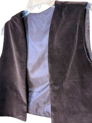Load image into Gallery viewer, Vintage Style Handmade Brown Vest | Cropped | Lined | DIY / Layering Piece