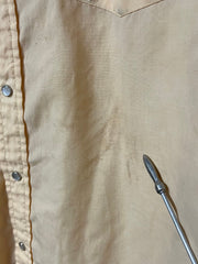 Load image into Gallery viewer, SOLD - Vintage Sheplers Short-Sleeve Western Pearl Snap Shirt – Light Butter Yellow - Lisa Lassi