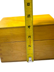 Load image into Gallery viewer, Vintage Dovetail Wood Recipe Box w/ New Cards & Dividers Kitchen Organizer