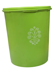 Load image into Gallery viewer, Vintage Tupperware Servalier Maxi Canister #809-13 Green w/ Sunburst Lid