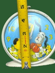 Load image into Gallery viewer, Vintage 1960s Smiths Sooty & Sweep Animated Alarm Clock Made Great Britain