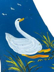 Load image into Gallery viewer, Hand Painted Cultivator Plow Point Goose Folk Art Wall Hanging Farm Decor