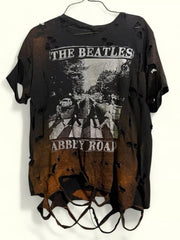 Load image into Gallery viewer, Heavily distressed Beatles Abbey Road shirt