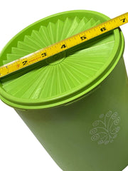 Load image into Gallery viewer, Vintage Tupperware Servalier Maxi Canister #809-13 Green w/ Sunburst Lid