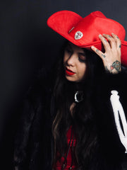 Load image into Gallery viewer, Red Heart Cowboy Hat