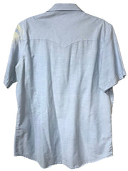Load image into Gallery viewer, Vintage Ely Cattleman Western Shirt 16.5 | Distressed Light Blue Snap Shirt XL