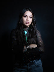 Load image into Gallery viewer, Turqoise Stone Bolo Tie