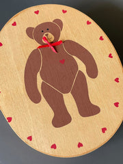 Load image into Gallery viewer, Vintage 10pc Wooden Teddy Bear Nesting Boxes Hand Painted Taiwan