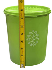 Load image into Gallery viewer, Vintage Tupperware Servalier Maxi Canister #809-13 Green w/ Sunburst Lid
