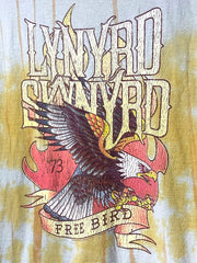 Load image into Gallery viewer, Lynyrd Skynyrd Free Bird Graphic Band Tee Size S/M Tie Dye Wash Rock T-Shirt - Lisa Lassi