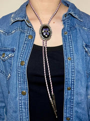 Load image into Gallery viewer, Pressed Flower Bolo Tie