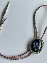 Load image into Gallery viewer, Pressed Flower Bolo Tie