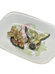 Load image into Gallery viewer, SOLD - š¦ Vintage Butterfly Trinket Dish / Ring Dish ā Gold Trim Porcelain - Lisa Lassi