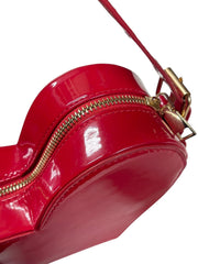 Load image into Gallery viewer, SOLD - Red Patent Leather Heart-Shaped Crossbody Purse - Lisa Lassi