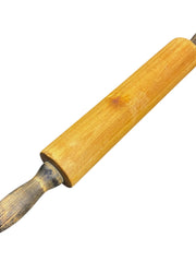 Load image into Gallery viewer, Vintage Solid Wood Rolling Pin Distressed Handles Primitive Farmhouse 18.5"