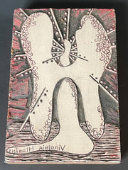 Load image into Gallery viewer, Vintage Signed Hand Carved Wood Printing Block Tooth Anatomy Art