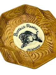Load image into Gallery viewer, Vintage Buffalo Ranch Oklahoma Ceramic Ashtray