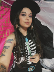 Load image into Gallery viewer, Turqoise Stone Bolo Tie