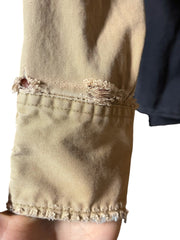 Load image into Gallery viewer, Wrangler Western Snap Shirt Men’s Large XL Black Tan Distressed Workwear