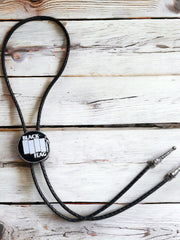 Load image into Gallery viewer, Black Flag Bolo Tie