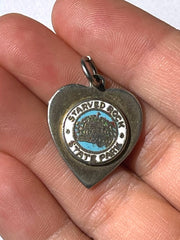 Load image into Gallery viewer, Vintage Starved Rock State Park Illinois Heart Souvenir Charm Enamel 1"