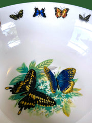 Load image into Gallery viewer, Butterfly Serving Bowl Set 2pc Vintage Cottage Garden Tabletop Unlimited