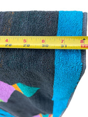 Load image into Gallery viewer, Vintage Terry Treasure Bath Beach Towel Southwestern Geometric 80s 32x58 Cotton