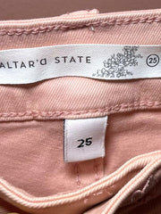 Load image into Gallery viewer, Altard State Womens Pink Flare Jeans High Rise Stretch Boho Size 25 - Lisa Lassi