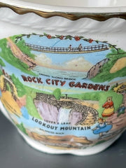 Load image into Gallery viewer, Vintage Rock City Gardens Lookout Mountain TN Cup Saucer Souvenir Set