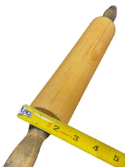 Load image into Gallery viewer, Vintage Solid Wood Rolling Pin Distressed Handles Primitive Farmhouse 18.5"