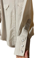 Load image into Gallery viewer, Sheplers Western Pearl Snap Shirt | Cream | Long Sleeve | Men’s 17.5 / XL