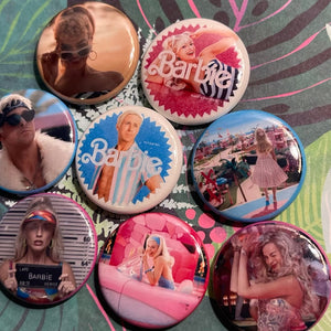 9 Pack Barbie Movie Badge Button Set