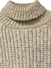 Load image into Gallery viewer, Alan Paine All Wool Chunky Ribbed Turtleneck Sweater Made in Hong Kong Size 44 - Lisa Lassi