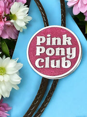 Load image into Gallery viewer, Pink Pony Club Bolo Tie