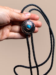 Load image into Gallery viewer, Mini Turquoise Bolo Tie