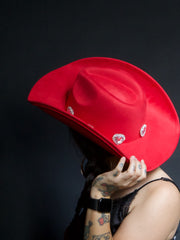 Load image into Gallery viewer, Red Heart Cowboy Hat