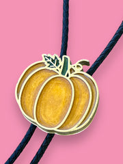 Load image into Gallery viewer, Fall Pumpkin Bolo Tie