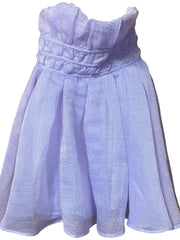 Load image into Gallery viewer, Altar’d State Strapless Lavender Party Dress – Shimmery Ruffle Bodice – Size Small