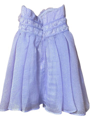 Load image into Gallery viewer, Altar’d State Strapless Lavender Party Dress – Shimmery Ruffle Bodice – Size Small