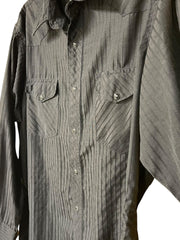 Load image into Gallery viewer, Wrangler Authentic Western Shirt – Black, Size Large