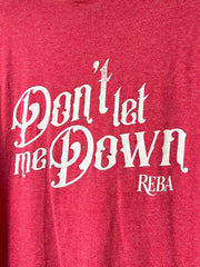 Load image into Gallery viewer, Reba “Fancy” Lyrics Graphic Tee Here’s Your One Chance Red Unisex Large