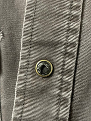 Load image into Gallery viewer, Wrangler Western Snap Shirt Men’s Large XL Black Tan Distressed Workwear