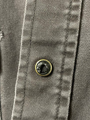 Load image into Gallery viewer, Wrangler Western Snap Shirt Men’s Large XL Black Tan Distressed Workwear - Lisa Lassi