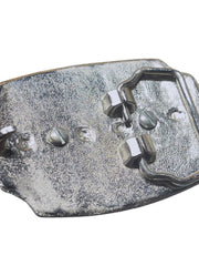 Load image into Gallery viewer, Western Silver Tone Belt Buckle Tiger Eye Stone Women's Kids 1.25" Belt
